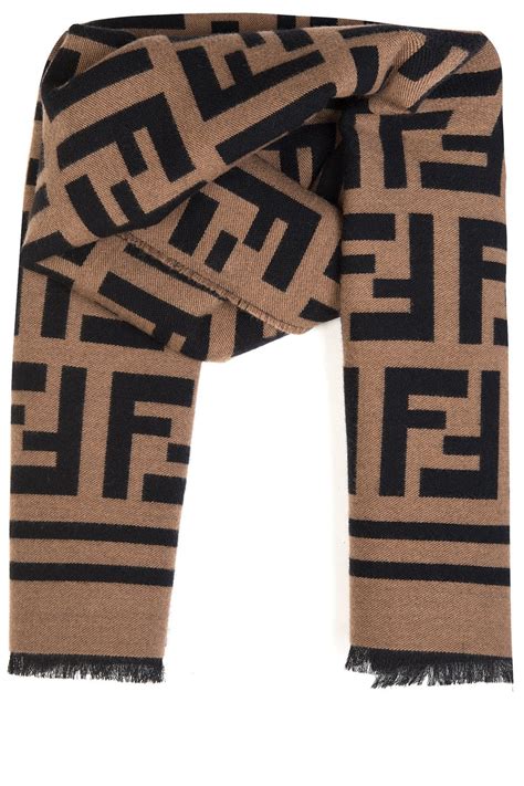 fendi logo shawl with fur|fendi silk scarf for sale.